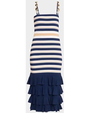 Cara Cara Maryanne Striped Tube Dress - Blue