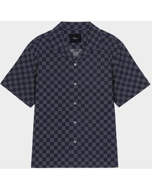 Rails Apos;S Kin Check Cotton Camp Shirt - Blue