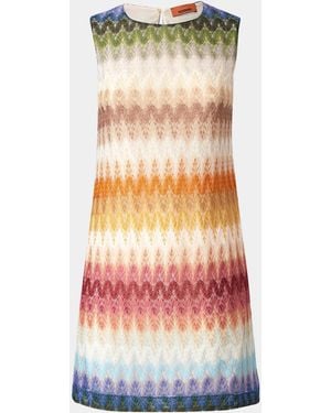 Missoni Degrade Raschel Knit Sleeveless Mini Dress - Multicolor