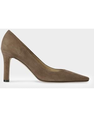 The Row 80Mm Carla Suede Pumps - Gray