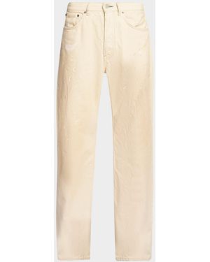 Acne Studios Apos;S Trafalgar Bleach-Splatter Straight-Leg Jeans - Natural