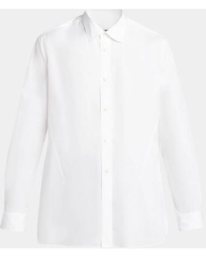 Jil Sander Apos;S Organic Cotton Point Collar Sport Shirt - White