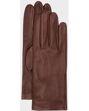 Maison Margiela Supple Leather Gloves - Brown