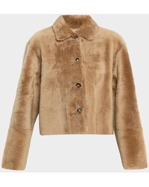 UTZON Julee Shearling Jacket - Natural