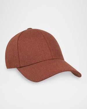 Varsity Headwear Apos;S Virgin Wool Mid Profile 6-Panel Baseball Cap - Red