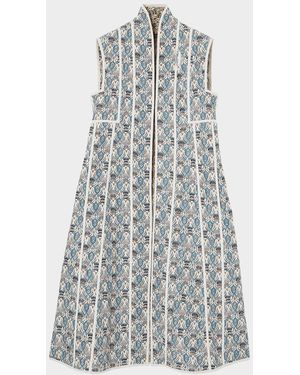 Loro Piana Veneziano Silk Long Vest - White