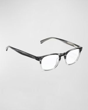 Eyebobs Old Sport Rectangular Acetate Readers - Metallic