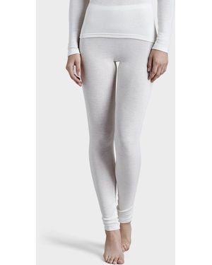 Hanro Wool & Silk Blend Leggings - Gray
