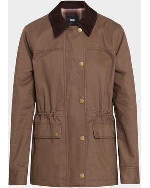 PAIGE Caleb Barn Jacket - Brown