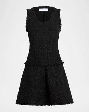 Proenza Schouler Kaida Bouclé Mini Dress - Black