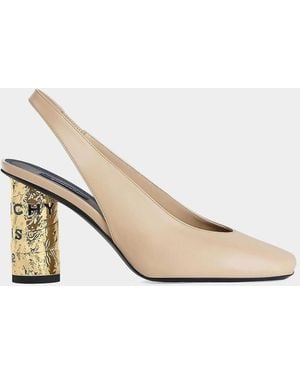 Givenchy Tape 65 Leather Slingback Pumps - White