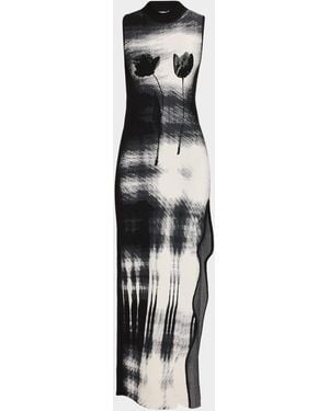Ph5 Yuki Uv Reactive Wavy Asymmetric Dress - White
