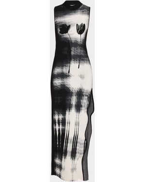 Ph5 Yuki Uv Reactive Wavy Asymmetric Dress - White
