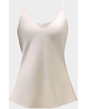 SABLYN Gloria Silk Tank Top - White
