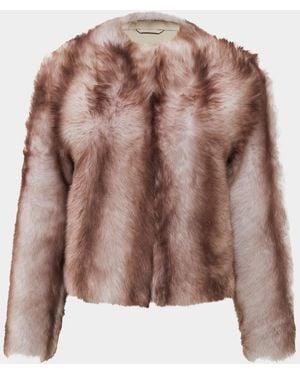 Gorski Short Toscana Shearling Jacket - Brown