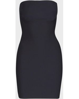 Commando Two-faced Tech Strapless Control Shapewear Slip - Black