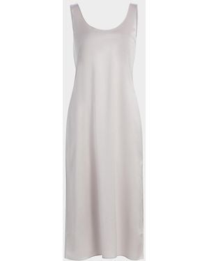 Leset Barb Scoop Midi Dress - White