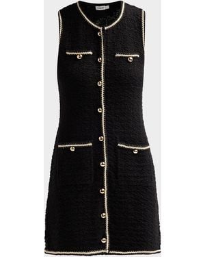 Jonathan Simkhai Kerris Rib-Knit Sheath Mini Dress - Black