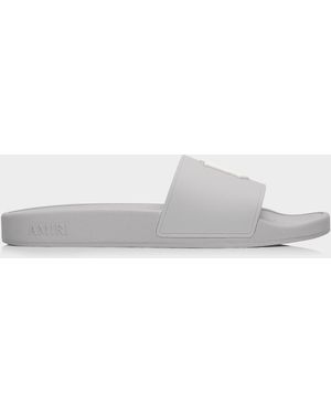 Amiri Ma Logo Pool Slides - White