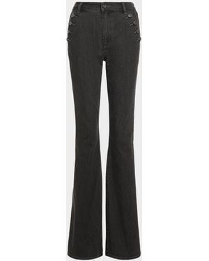 Ramy Brook Helena High-Rise Flare Jeans - Black