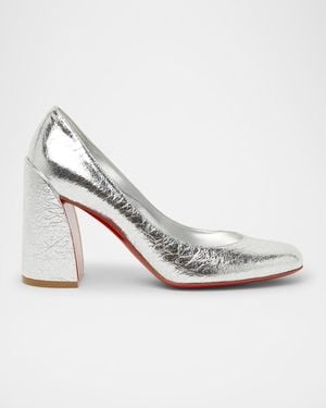 Christian Louboutin Miss Sabina Metallic Sole Pumps