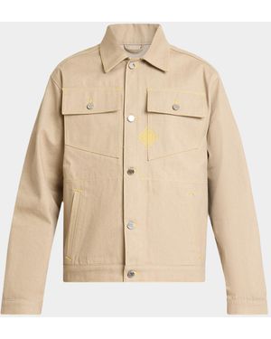CASABLANCA Apos;S Canvas Trucker Jacket - Natural