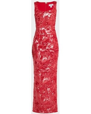 HELSI Iris Sequin Sleeveless Gown - Red