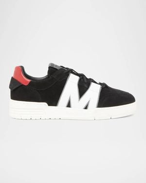 Moschino Logo Suede Low-Top Sneakers - Multicolor