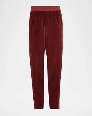 424 Trofeo Velour Track Pants - Red