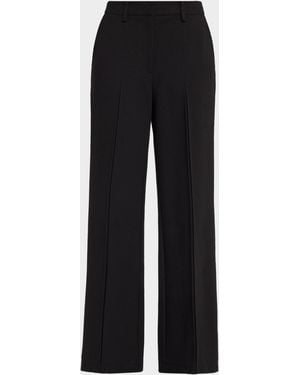 Tahari Saddy Mid-Rise Cropped Pants - Black