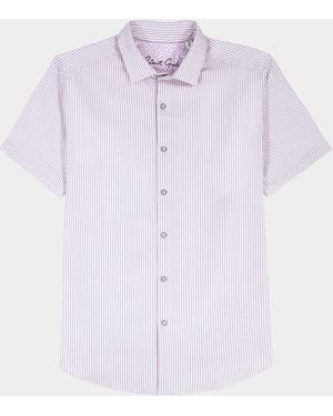 Robert Graham Fornillo Short-Sleeve Shirt - Purple