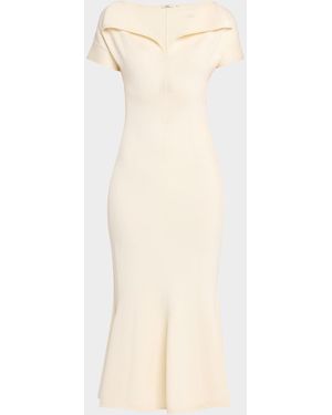 FFORME Zaria Sculpted Knit Maxi Dress - Natural