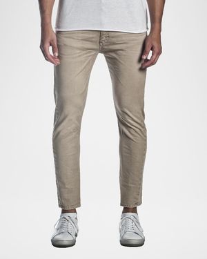 Jared Lang Apos;S Skinny Solid Khaki Jeans - Gray