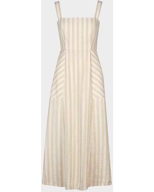 Smythe Picnic Striped Maxi Dress - Natural
