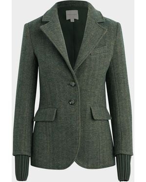 FAVORITE DAUGHTER The City Single-Breasted Blazer - Green