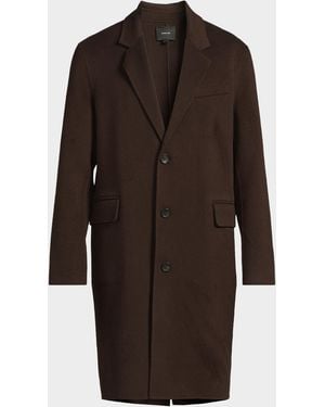 Vince Apos;S Splittable Wool-Blend Single-Breasted Topcoat - Brown