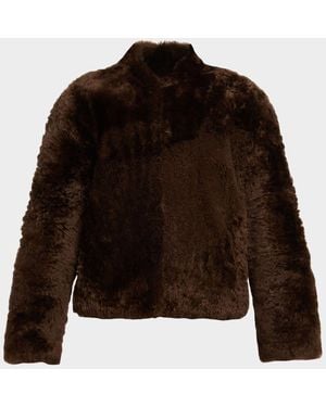 IRO Hayse Teddy Shearling Jacket - Black