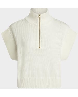 Varley Fulton Cropped Knit Top - Natural