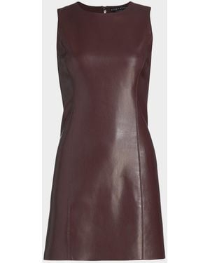 Leather Brown Dresses for Women | Lyst