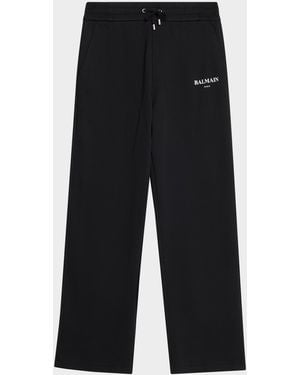 Balmain Apos;S Jersey Capsule Relaxed-Fit Jersey Sweatpants - Black