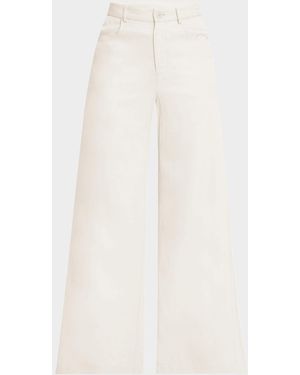 SABLYN Adrianna Exaggerated Wide-Leg Pants - White