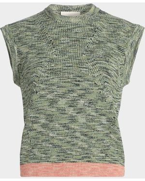 Ulla Johnson Margot Sleeveless Knit Sweater - Green