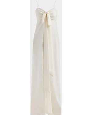 Cinq À Sept Amberly Bow Gown - White