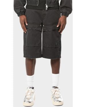 Purple Apos;S Big Cargo Shorts - Black