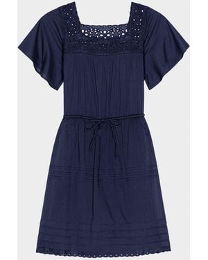 Rails Gale Cotton Voile Mini Dress - Blue