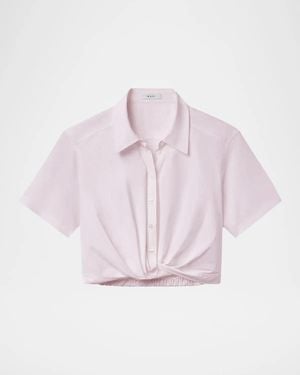 A.L.C. Lily Crop Shirt - Pink