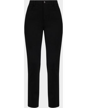 Eileen Fisher Missy Doubleknit Skinny Jeans - Black