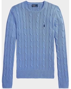 Polo Ralph Lauren Cable-Knit Pima Cotton Sweater - Blue