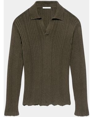 Helmut Lang Apos;S Cotton-Blend Sweater - Green