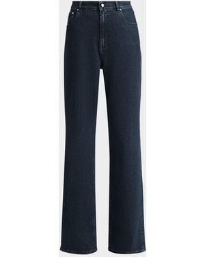 Kiton High-Rise Wide-Leg Jeans - Blue